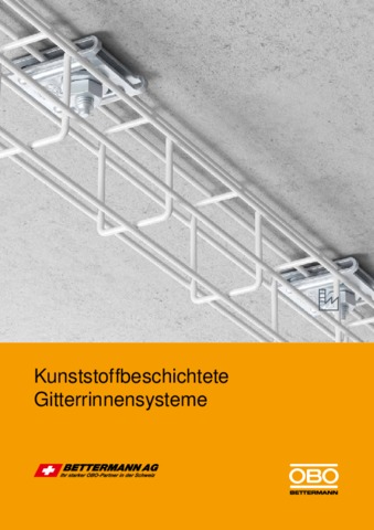 Kunststoffbeschichtete Gitterrinnensysteme