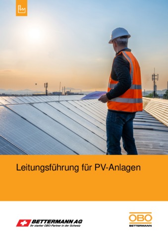 Leitungsführung für PV-Anlagen