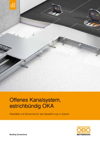 Offenes-Kanalsystem, estrichbündig OKA