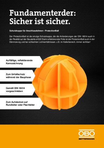 Schutzkappe für Anschlussfahnen - ProtectionBall