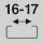 Schlitzweite 16-17 mm