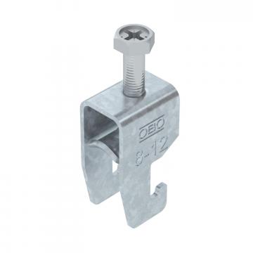 Staffa reggicavo 2056, base a U, 1 via, coppa in metallo, FT