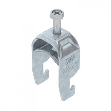 Staffa reggicavo 2056, base a U, 1 via, coppa in metallo, FT