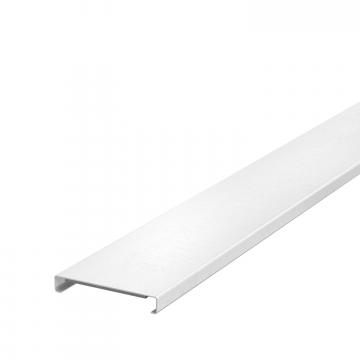 Couvercle de goulotte coupe-feu, largeur de goulotte 100 mm, blanc pur