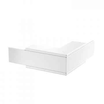 Angle extérieur, hauteur de goulotte 80 mm, blanc pur