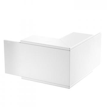 Angle extérieur, hauteur de goulotte 120 mm, blanc pur
