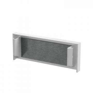 Embout, hauteur de goulotte 40 mm, blanc pur
