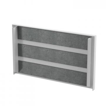 Embout, hauteur de goulotte 120 mm, blanc pur
