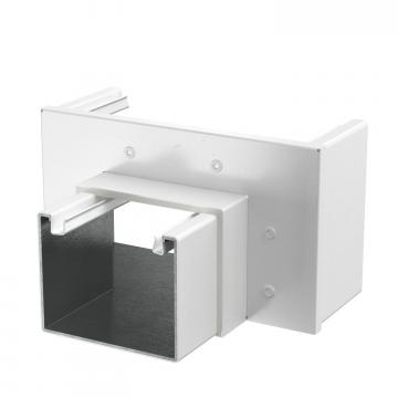 Réducteur droit, d’une hauteur de goulotte de 120 mm à 80 mm, blanc pur