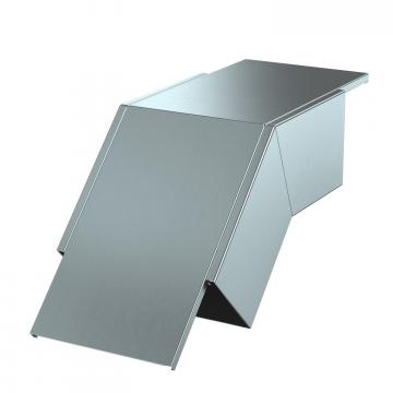 Coude vertical convexe, hauteur de goulotte 120 mm, FS