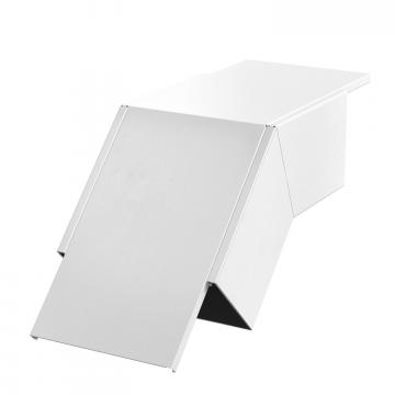 Coude vertical convexe, hauteur de goulotte 120 mm, blanc pur