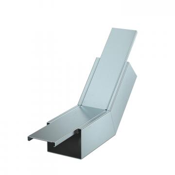 Coude vertical concave, hauteur de goulotte 80 mm, FS