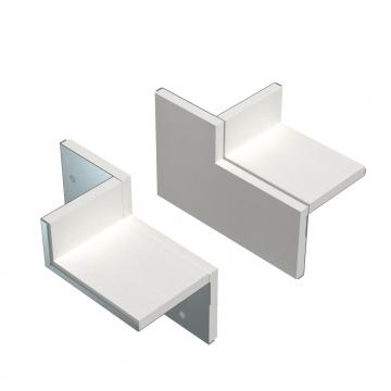 Kit de raccord sur mur deux côtés pour montage en angle, hauteur de goulotte 40 mm, FS