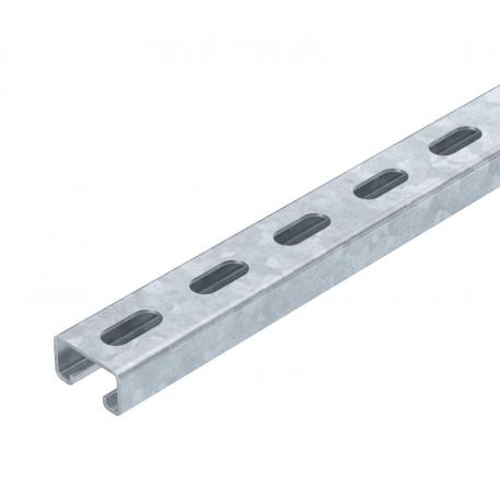 Profile rail, heavy duty, slot width 18 mm, perforated, FT 1000 | 40 | 22,5 | 2 | acier | galvanisé à chaud par trempage | 