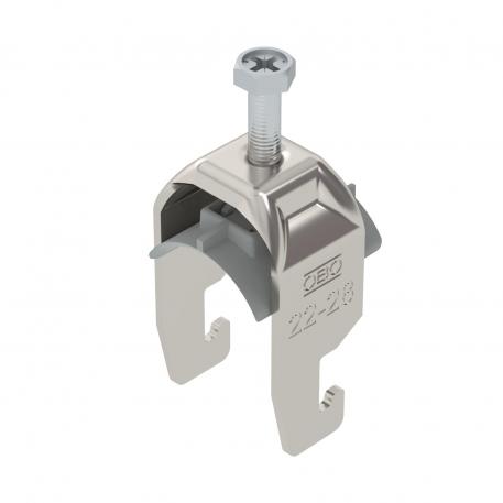 Bride de fixation 2056 pied U simple, plaque de pression en matière plastique, A2 22 | 28 | 3