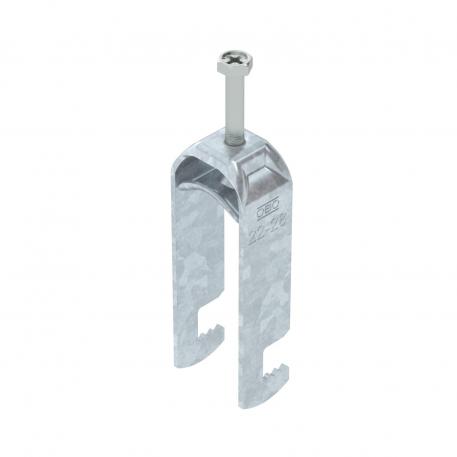 Bügelschelle 2056 F-Fuß, 2-fach, Metalldruckwanne, FT