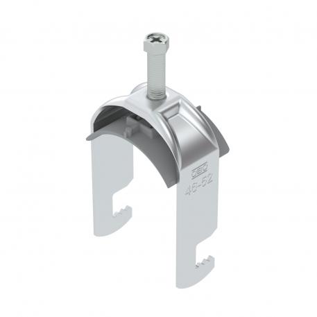 Bride de fixation 2056 pied F, simple, plaque de pression en matière plastique, ALU 46 | 52 | 5