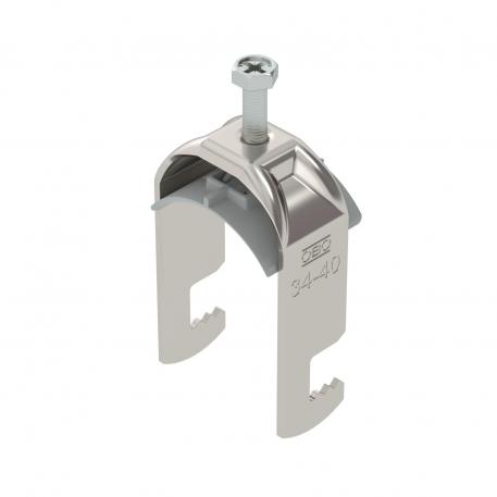 Bride de fixation 2056 pied F, simple, plaque de pression en matière plastique, A2 34 | 40 | 3