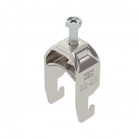 Bride de fixation 2056 pied U, simple, plaque de pression métallique, A2 22 | 28 | 3