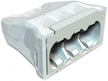 Morsetto a innesto, 3 poli 3 | 0,5 | 2,5 | 450 | grigio chiaro; RAL 7035