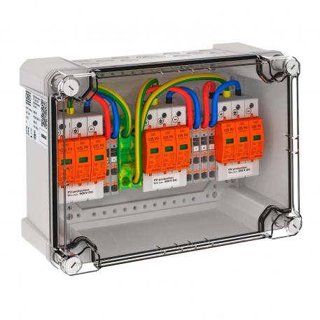 Generatoranschlusskasten Typ 1+2 für 3 x 1 String