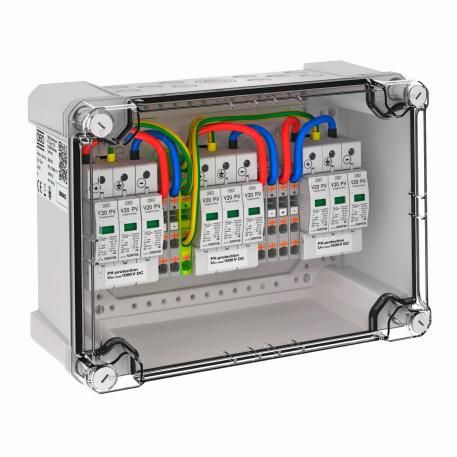 Cassetta di connessione generatore tipo 2 per 3 x 1 stringa