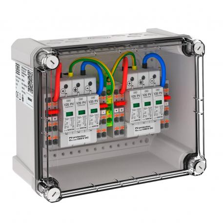 Cassetta di connessione generatore tipo 2 per 2 x 2 stringhe