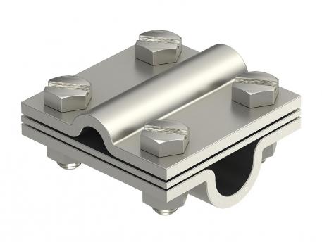Morsetto a croce con piastra intermedia per Rd 8-10 x Rd 16 A4