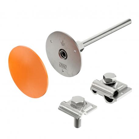 Punto fisso di messa a terra con morsetto Acciaio, inox (A4)