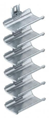 Gouttière support de câbles, 6 câbles, avec rail de fixation 600 | 6