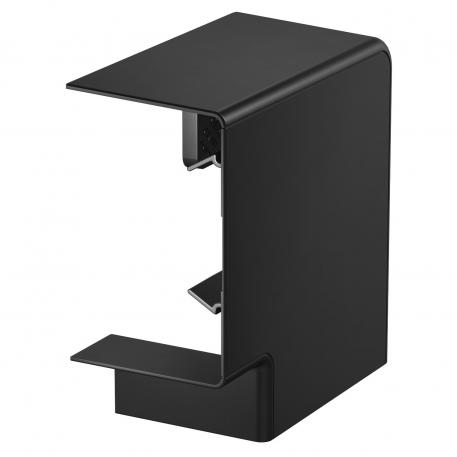 Flachwinkelhaube, für Geräteeinbaukanal Rapid 80 Typ 70130 138 | 73 | tiefschwarz; RAL 9005