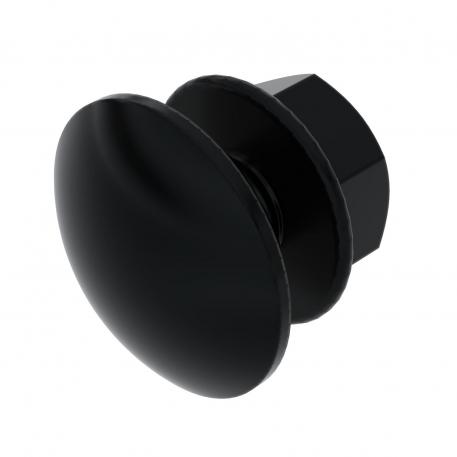 Truss-head bolt with combination nut, black, G 12 |  | acier | Galvanisé, passivation noire