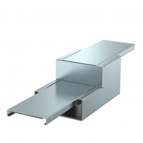 Réducteur droit, d’une hauteur de goulotte de 80 mm à 40 mm, FS zinc