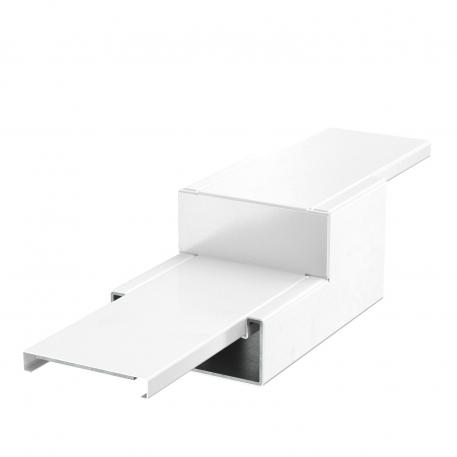 Réducteur droit, d’une hauteur de goulotte de 80 mm à 40 mm, blanc pur blanc pur; RAL 9010