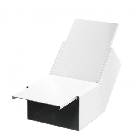 Coude vertical concave, hauteur de goulotte 120 mm, blanc pur 200 |  | 120 |  | 