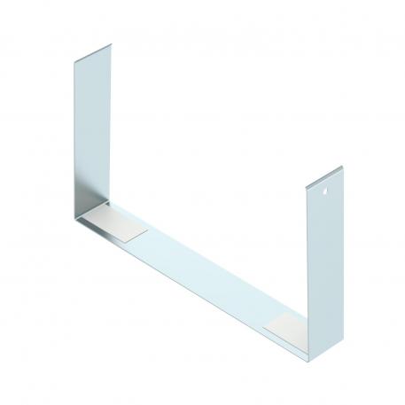 Couvercle de couvre-joint, hauteur de goulotte 120 mm zinc