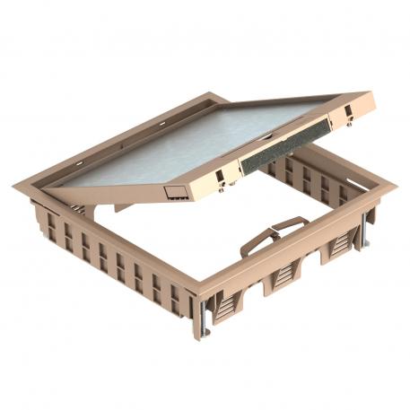 Portapparecchi GES9-3B con staffa a maniglia 5 | 9 | Staffa per maniglia | beige grigiastro; RAL 1019