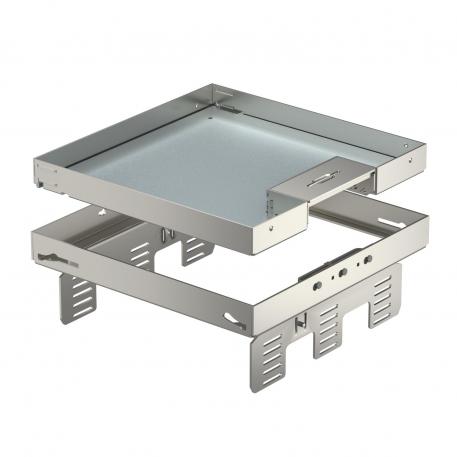 Cassette réglable en hauteur avec sortie de cordon, RKSNUZD3, acier inoxydable  | 105 | 20 | 90 | 9