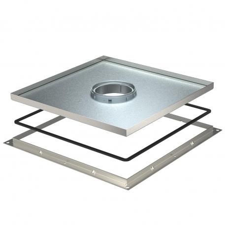 Cassetta con telaio per Tubus, RKF, dimensione nominale 350-3, acciaio inox 10 | 8