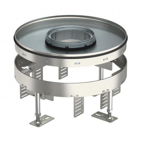 Cassetta per carichi pesanti livellabile, per Tubus, RKFRSL, dim. nominale R7, acciaio inox 105 | 155 | 20 | 110 | R7